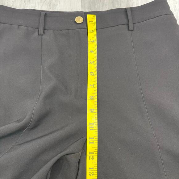 Michael Kors Basic Black Straight Bootcut Dress Work Business Pants 10 - Picture 7 of 8